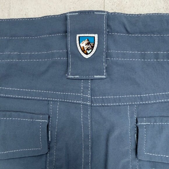 KUHL Kliffside Air Roll Up Blue Hiking Shorts Sz 8 - Picture 9 of 11